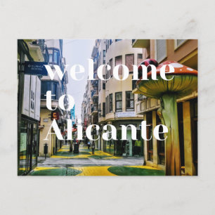 Alicante Spanien Postcard, Calle de Las Setas Postkarte