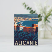 Alicante Spanien Postkarte (Stehend Vorderseite)