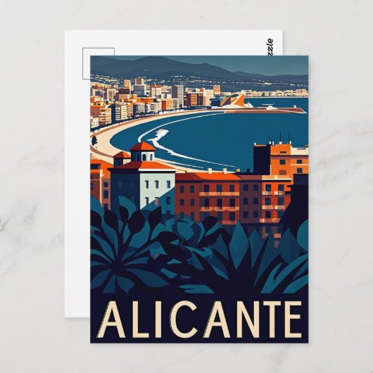 Alicante Spanien Postkarte (Vorne/Hinten)