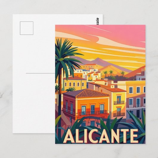 Alicante Spanien Postkarte (Vorne/Hinten)