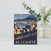 Alicante Spanien Postkarte (Stehend Vorderseite)