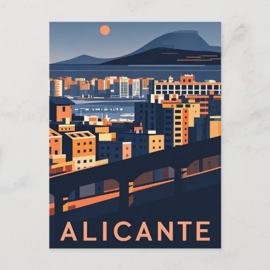 Alicante Spanien Postkarte (Vorderseite)