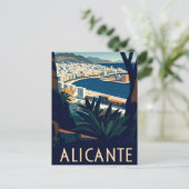 Alicante Spanien Postkarte (Stehend Vorderseite)