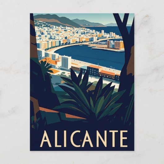 Alicante Spanien Postkarte (Vorderseite)