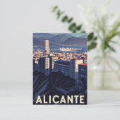 Alicante Spanien Postkarte (Stehend Vorderseite)