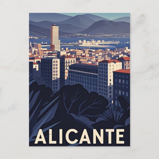 Alicante Spanien Postkarte (Vorderseite)