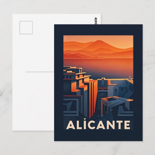 Alicante Spanien Postkarte (Vorne/Hinten)