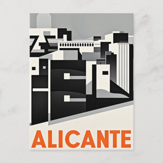 Alicante Spanien Postkarte (Vorderseite)