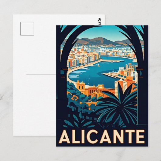 Alicante Spanien Postkarte (Vorne/Hinten)