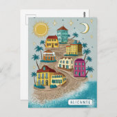 Alicante Spanien Postkarte (Vorne/Hinten)