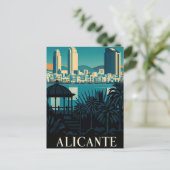 Alicante Spanien Postkarte (Stehend Vorderseite)