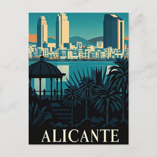 Alicante Spanien Postkarte (Vorderseite)