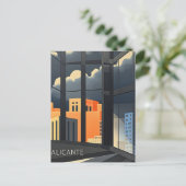 Alicante Spanien Postkarte (Stehend Vorderseite)