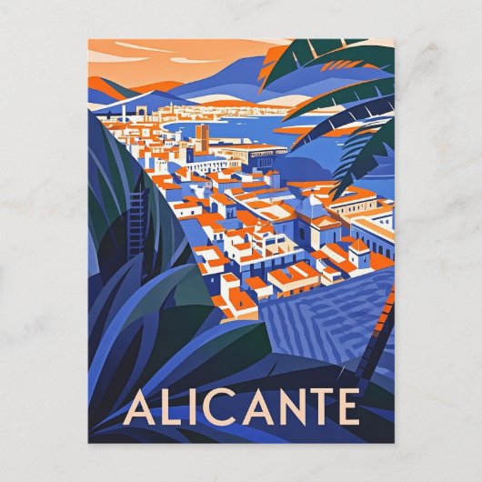 Alicante Spanien Postkarte (Vorderseite)