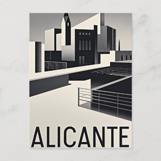 Alicante Spanien Postkarte (Vorderseite)