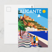 Alicante Spanien Reise Postkarte (Vorne/Hinten)