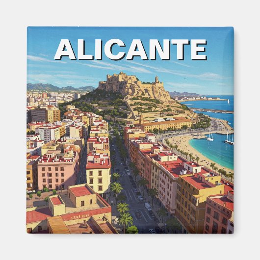 Alicante Spanien Reisen Magnet (Vorne)