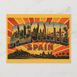 Alicante Spanien Santa Bárbara-Burg Postkarte