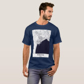 Alicante Spanien Stadtkarte T-Shirt (Vorne ganz)