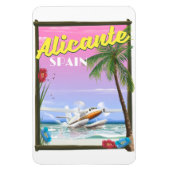Alicante Spanien Vintages Reiseplakat Magnet (Vertikal)