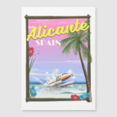 Alicante Spanien Vintages Reiseplakat Magnetkarte (Vorderseite)