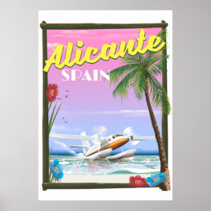 Alicante Spanien Vintages Reiseplakat Poster