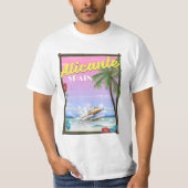 Alicante Spanien Vintages Reiseplakat T-Shirt (Vorderseite)
