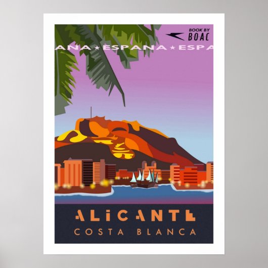 Alicante Travel Poster (Vorne)