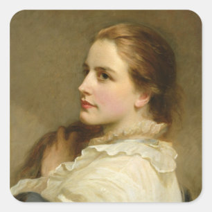 Alice, 1877 quadratischer aufkleber