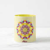 ALICE ~ A Personalisiert Candy Delight Pattern~ Ta Tasse (Zentrum)