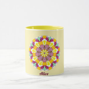 ALICE ~ A Personalisiert Candy Delight Pattern~ Ta Tasse