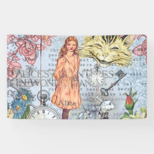 Alice Abenteuer im Wunderland Classic Rackham Banner
