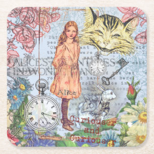 Alice Abenteuer im Wunderland Classic Rackham Rechteckiger Pappuntersetzer