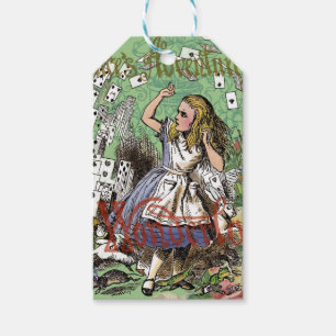 alice abenteuer karten wunderland verrückter hutma geschenkanhänger