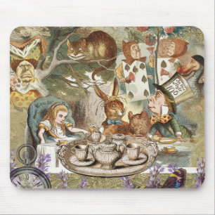 Alice Abenteuer Klassische Wunderland-Teeparty Mousepad