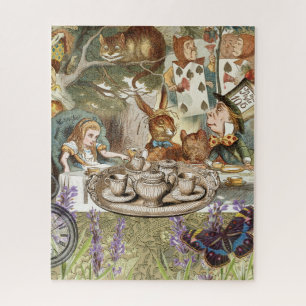 Alice Abenteuer Klassische Wunderland-Teeparty Puzzle