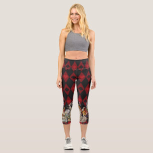 Alice Abenteuer mit Wunderland verrückter Cheshire Capri Leggings