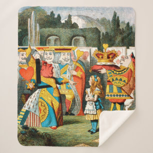 Alice Abenteuer Wunderland Herzkönigin Sherpadecke
