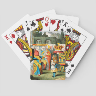Alice Abenteuer Wunderland Herzkönigin Spielkarten