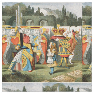 Alice Abenteuer Wunderland Herzkönigin Stoff