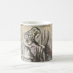 Alice Abenteuer Wunderland Vorhang Klassische Kuns Kaffeetasse