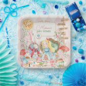 Alice Adventure in Woderland Baby Shower Tee Party Pappteller (Party)