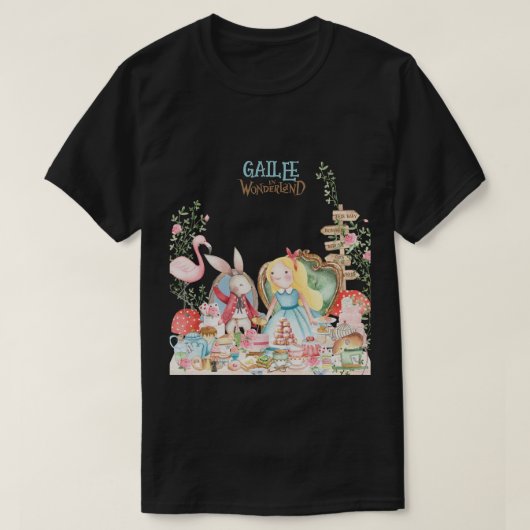 Alice Adventures in Woderland Birthday Tee Party (Design vorne)