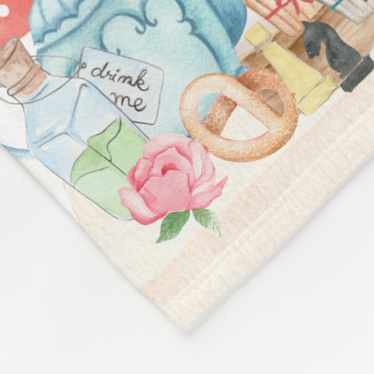 Alice Adventures in Woderland Birthday Tee Party Fleecedecke (Ecke)