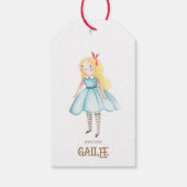 Alice Adventures in Woderland Birthday Tee Party Geschenkanhänger (Rückseite)