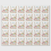 Alice Adventures in Woderland Birthday Tee Party Geschenkpapier (Flach)