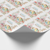 Alice Adventures in Woderland Birthday Tee Party Geschenkpapier (Ecke)