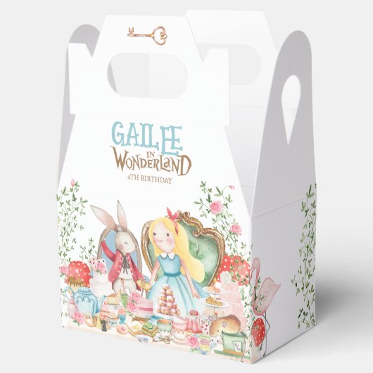 Alice Adventures in Woderland Birthday Tee Party Geschenkschachtel (Geöffnet)