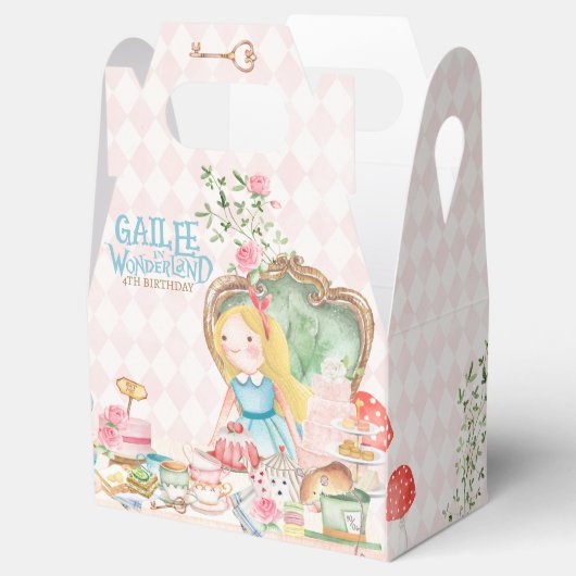 Alice Adventures in Woderland Birthday Tee Party Geschenkschachtel (Geöffnet)