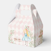 Alice Adventures in Woderland Birthday Tee Party Geschenkschachtel (Rückseite)